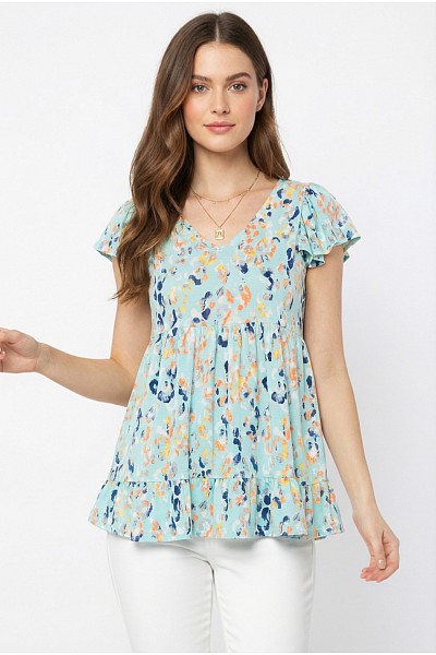PT11533PLUS WRINKLE FREE PRINT TOP